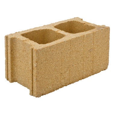 BLOQUE DE HORMIGÓN LISO ALBERO 39X19X19 CM