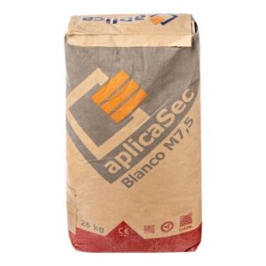 MORTERO SECO M7,5 APLICASEC 25 KG BLANCO